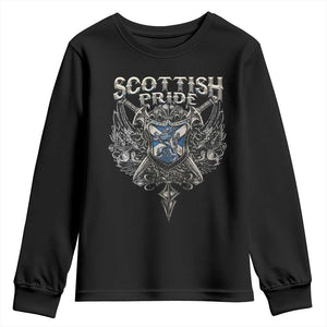 Scottish Pride Celtic Scotland Lion Rampant Youth Sweatshirt TS11 Black Print Your Wear