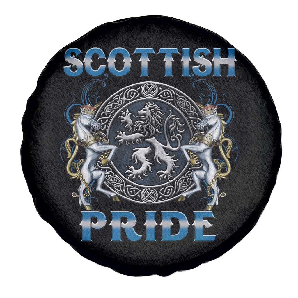Scottish Pride Spare Tire Cover Lion Rampant Unicorns Scottish Flag TS11 Print Your Wear