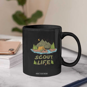 Scout Camping Coffee Mug Scout Camping Life Hiking Camping Outdoors Troop Leader TS02 Print Your Wear