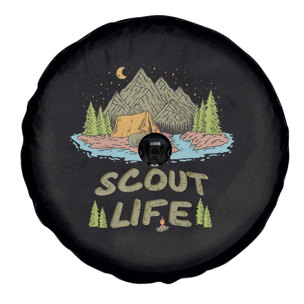Scout Camping Spare Tire Cover Scout Camping Life Hiking Camping Outdoors Troop Leader TS02 Print Your Wear
