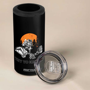 Scout Girl 4 in 1 Can Cooler Tumbler I Scout Like A Girl Try To Keep Up Hiking Camping Scouting TS02 Print Your Wear
