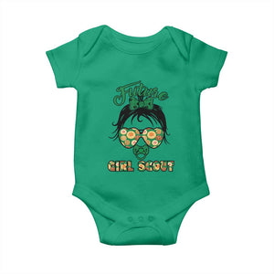 Scout Girl Cookie Dealer Baby Onesie Troop Leader Kidlife Little Bun TS02 Irish Green Print Your Wear