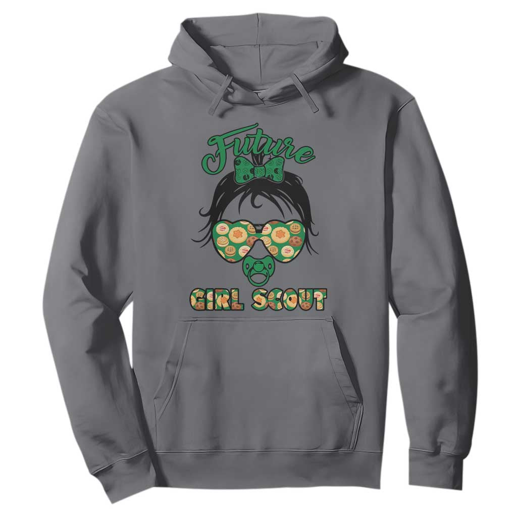 Scout Girl Cookie Dealer Hoodie Troop Leader Kidlife Little Bun TS02 Charcoal Print Your Wear