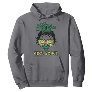 Scout Girl Cookie Dealer Hoodie Troop Leader Kidlife Little Bun TS02 Charcoal Print Your Wear