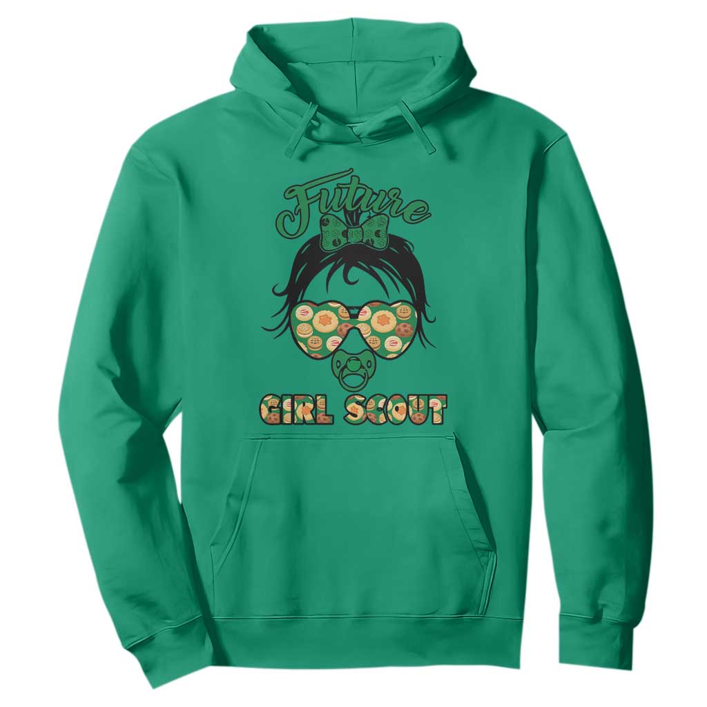Scout Girl Cookie Dealer Hoodie Troop Leader Kidlife Little Bun TS02 Irish Green Print Your Wear