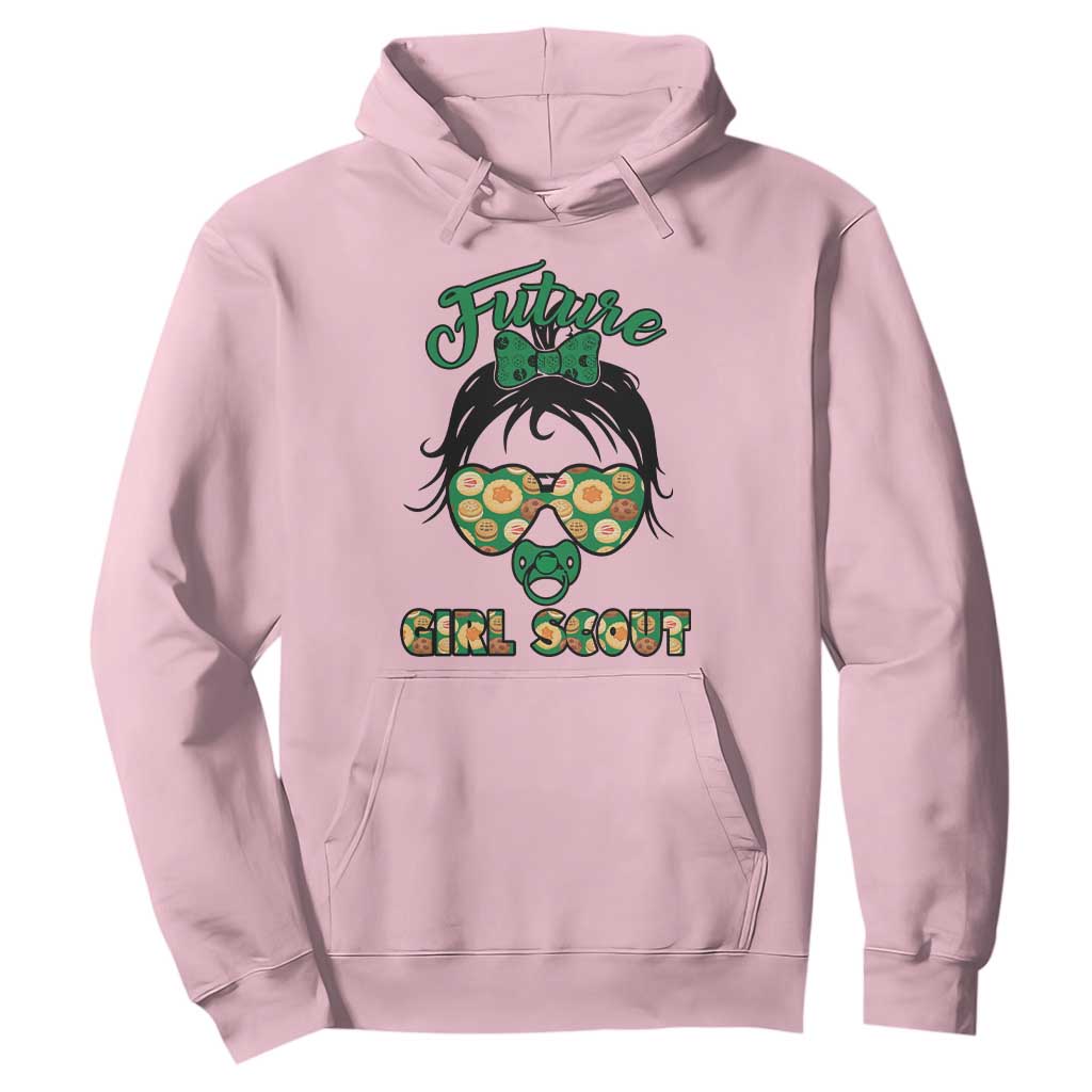Scout Girl Cookie Dealer Hoodie Troop Leader Kidlife Little Bun TS02 Light Pink Print Your Wear