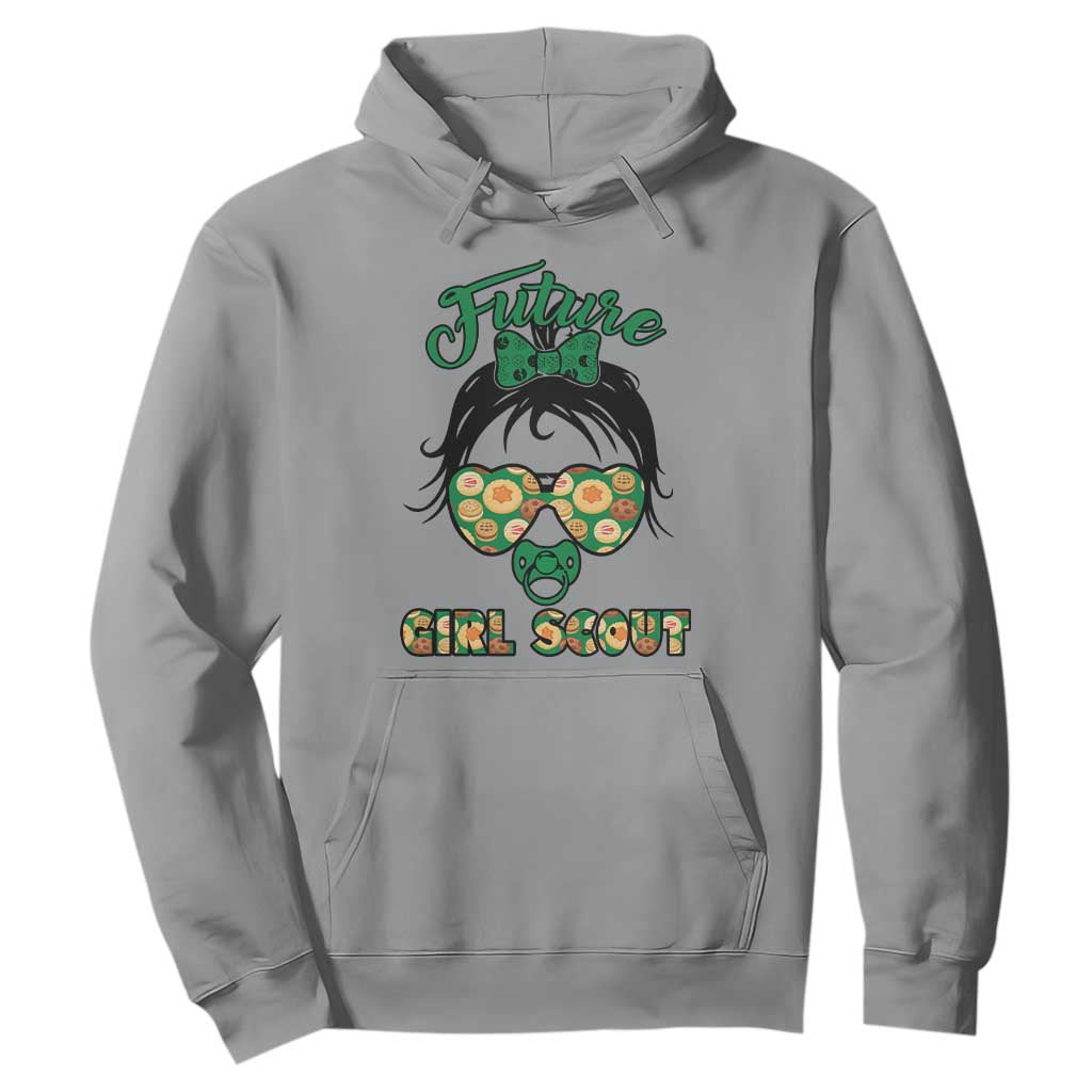 Scout Girl Cookie Dealer Hoodie Troop Leader Kidlife Little Bun TS02 Sport Gray Print Your Wear