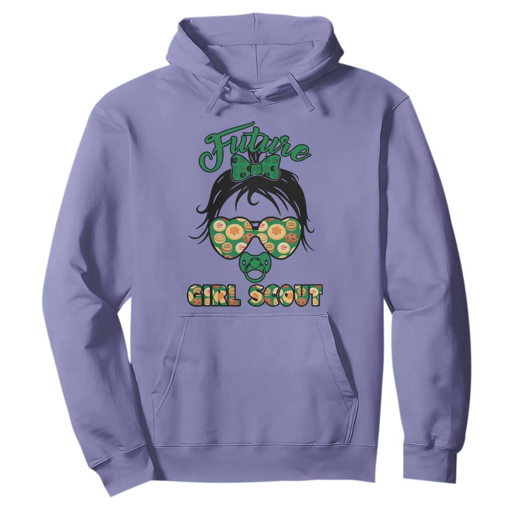 Scout Girl Cookie Dealer Hoodie Troop Leader Kidlife Little Bun TS02 Violet Print Your Wear