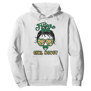Scout Girl Cookie Dealer Hoodie Troop Leader Kidlife Little Bun TS02 White Print Your Wear