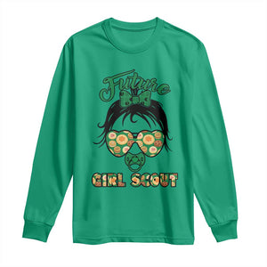 Scout Girl Cookie Dealer Long Sleeve Shirt Troop Leader Kidlife Little Bun TS02 Irish Green Print Your Wear