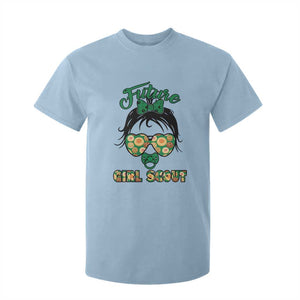 Scout Girl Cookie Dealer T Shirt For Kid Troop Leader Kidlife Little Bun TS02 Light Blue Print Your Wear