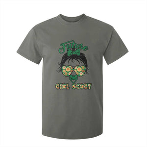 Scout Girl Cookie Dealer T Shirt For Kid Troop Leader Kidlife Little Bun TS02 Military Green Print Your Wear