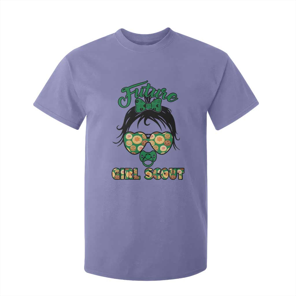 Scout Girl Cookie Dealer T Shirt For Kid Troop Leader Kidlife Little Bun TS02 Violet Print Your Wear
