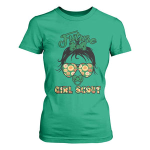 Scout Girl Cookie Dealer T Shirt For Women Troop Leader Kidlife Little Bun TS02 Irish Green Print Your Wear