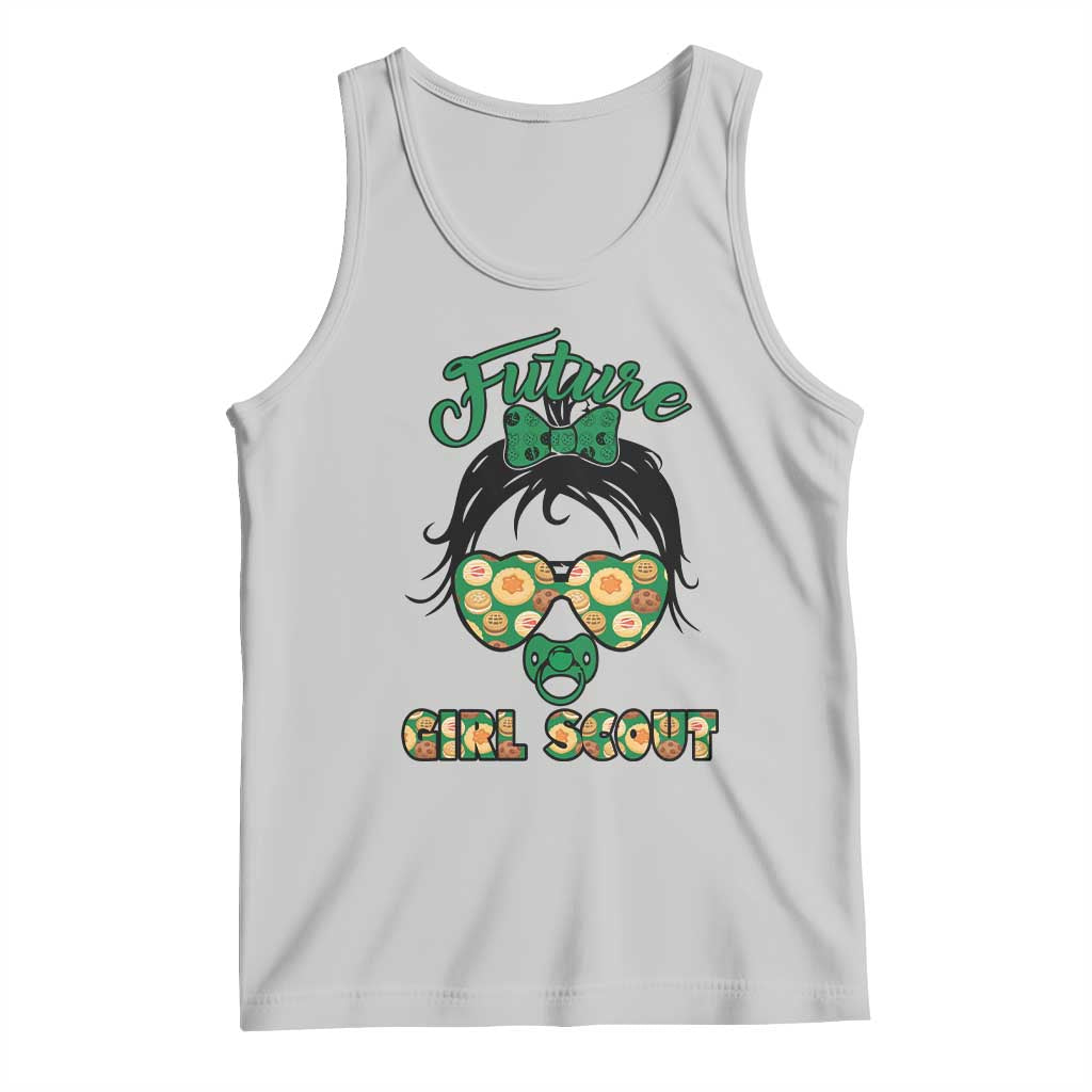 Scout Girl Cookie Dealer Tank Top Troop Leader Kidlife Little Bun TS02 Ash Print Your Wear