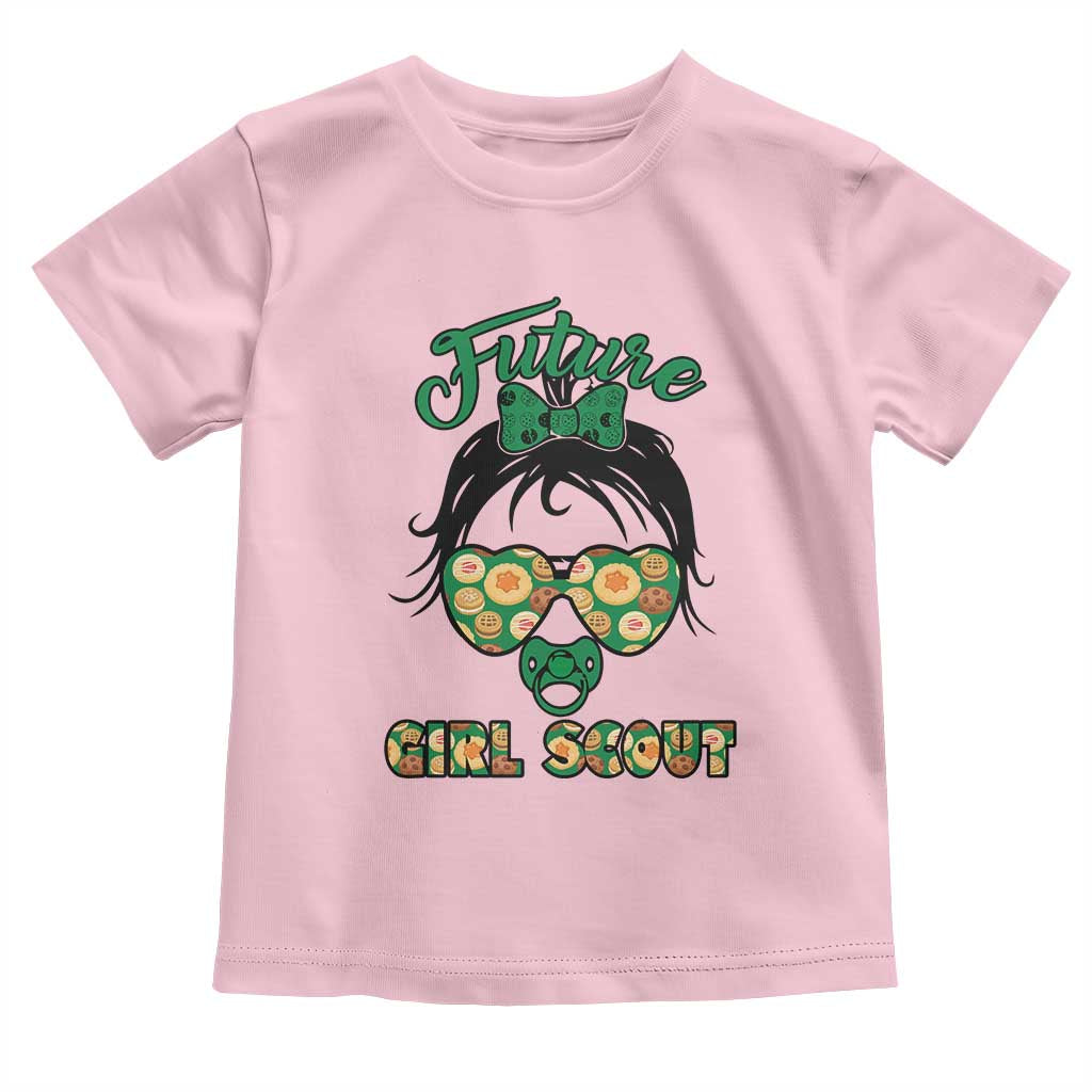 Scout Girl Cookie Dealer Toddler T Shirt Troop Leader Kidlife Little Bun TS02 Light Pink Print Your Wear