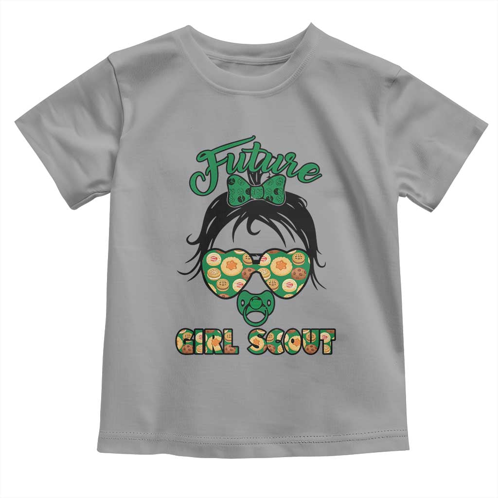 Scout Girl Cookie Dealer Toddler T Shirt Troop Leader Kidlife Little Bun TS02 Sport Gray Print Your Wear