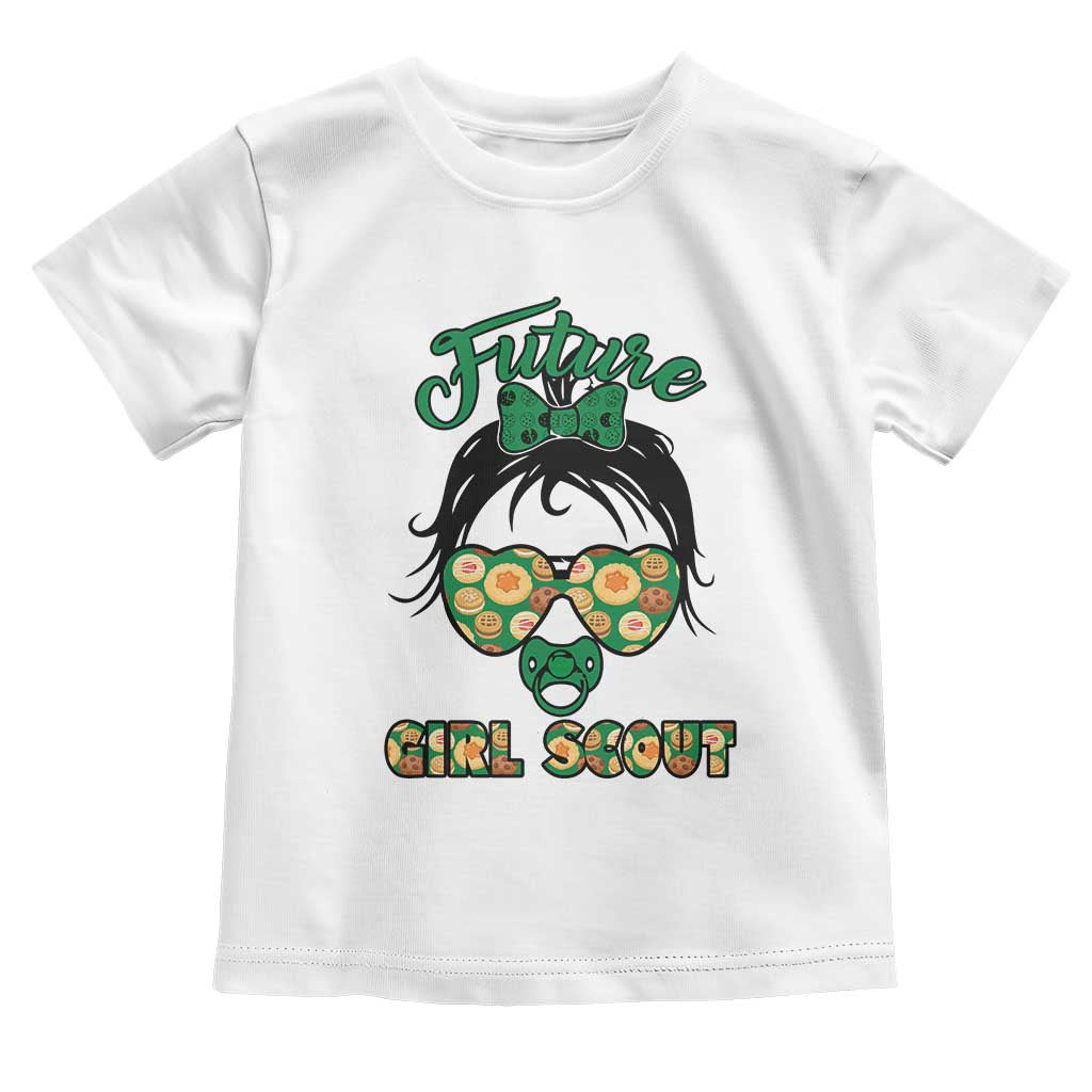 Scout Girl Cookie Dealer Toddler T Shirt Troop Leader Kidlife Little Bun TS02 White Print Your Wear