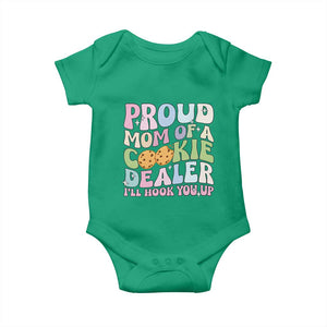 Scout Girl Mom Baby Onesie Proud Mom Of A Cookie Dealer Troop Leader Family Matching TS02 Irish Green Print Your Wear