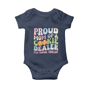 Scout Girl Mom Baby Onesie Proud Mom Of A Cookie Dealer Troop Leader Family Matching TS02 Navy Print Your Wear