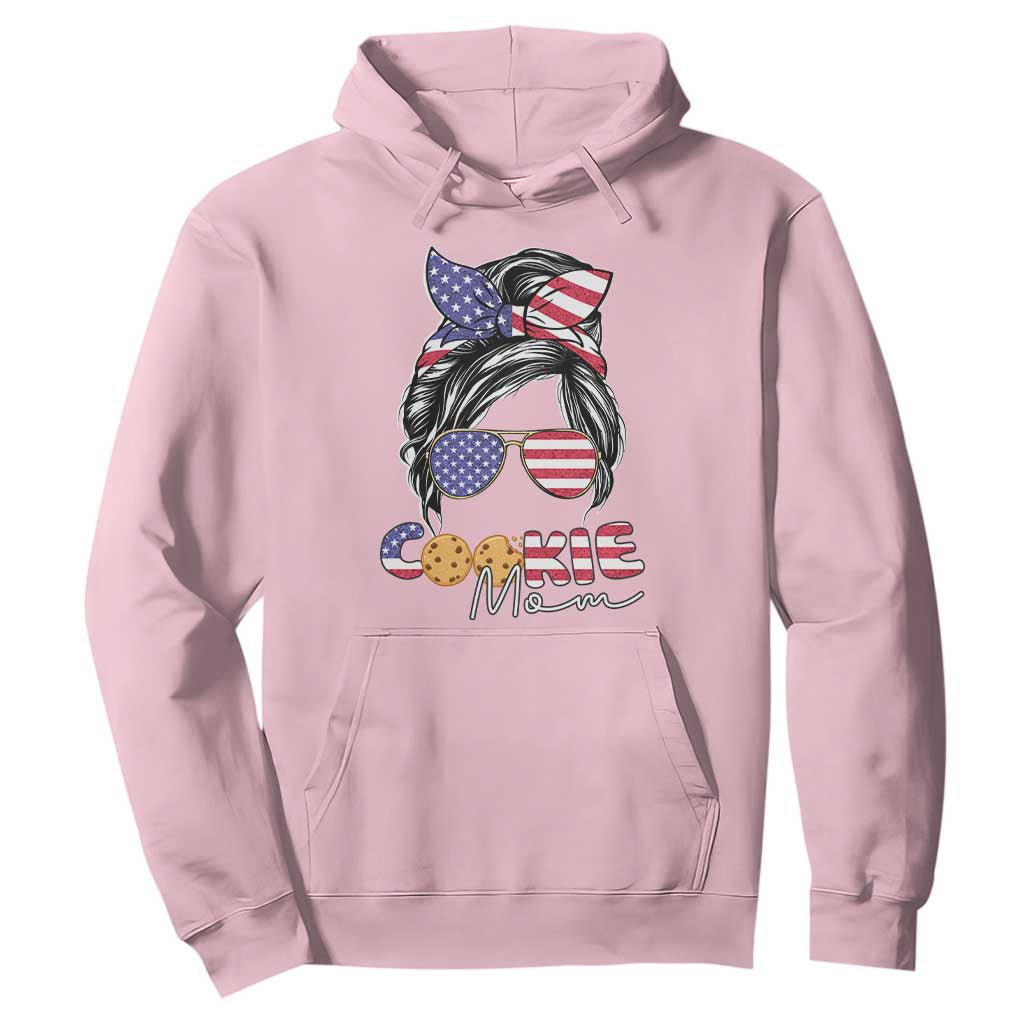 Scout Girl Mom Hoodie American Proud Cookie Mom Troop Leader Family Matching TS02 Light Pink Print Your Wear