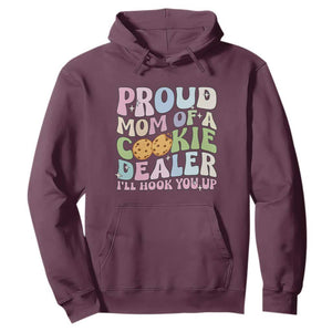 Scout Girl Mom Hoodie Proud Mom Of A Cookie Dealer Troop Leader Family Matching TS02 Maroon Print Your Wear
