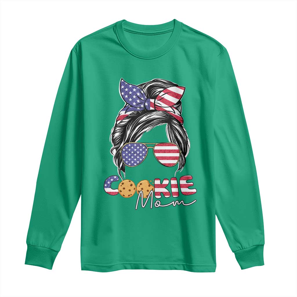 Scout Girl Mom Long Sleeve Shirt American Proud Cookie Mom Troop Leader Family Matching TS02 Irish Green Print Your Wear