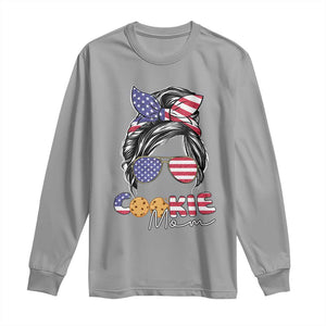 Scout Girl Mom Long Sleeve Shirt American Proud Cookie Mom Troop Leader Family Matching TS02 Sport Gray Print Your Wear