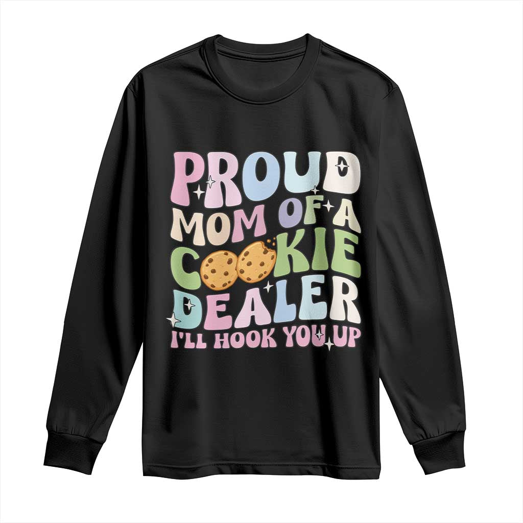 Scout Girl Mom Long Sleeve Shirt Proud Mom Of A Cookie Dealer Troop Leader Family Matching TS02 Black Print Your Wear