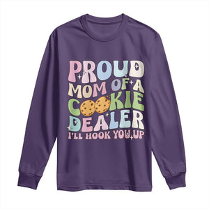 Scout Girl Mom Long Sleeve Shirt Proud Mom Of A Cookie Dealer Troop Leader Family Matching TS02 Purple Print Your Wear