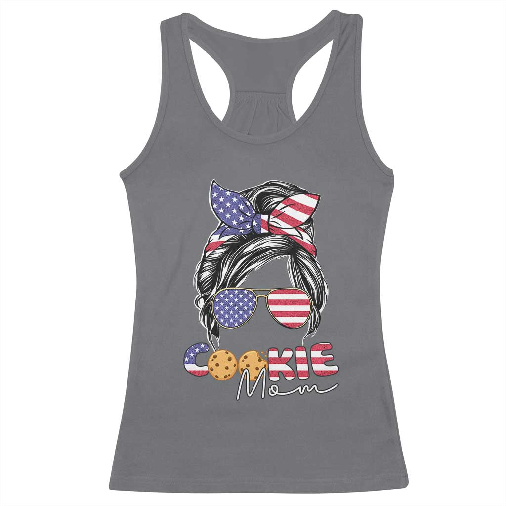 Scout Girl Mom Racerback Tank Top American Proud Cookie Mom Troop Leader Family Matching TS02 Charcoal Print Your Wear