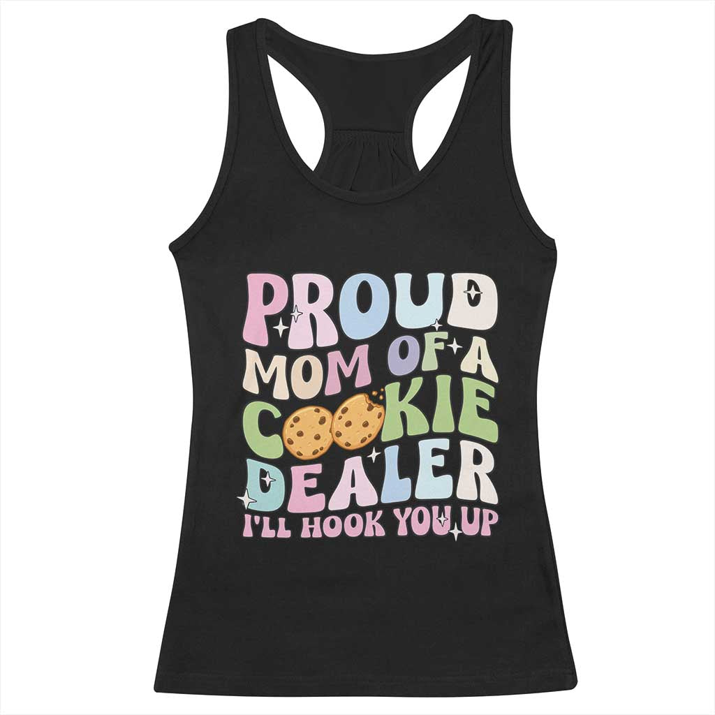 Scout Girl Mom Racerback Tank Top Proud Mom Of A Cookie Dealer Troop Leader Family Matching TS02 Black Print Your Wear