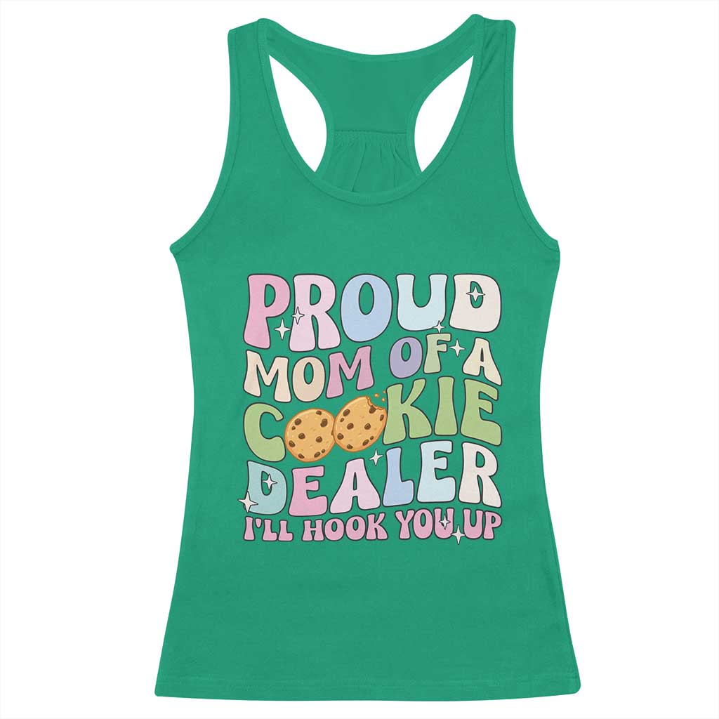 Scout Girl Mom Racerback Tank Top Proud Mom Of A Cookie Dealer Troop Leader Family Matching TS02 Irish Green Print Your Wear