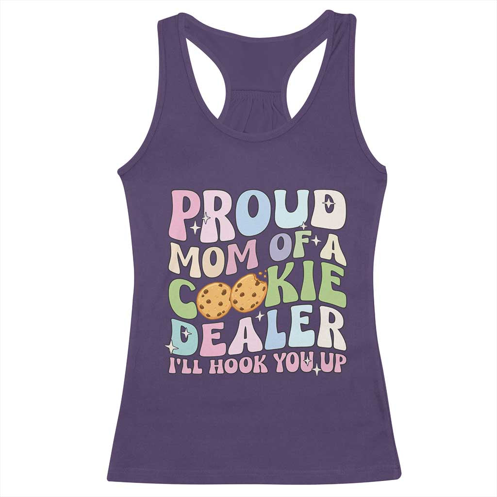 Scout Girl Mom Racerback Tank Top Proud Mom Of A Cookie Dealer Troop Leader Family Matching TS02 Purple Print Your Wear