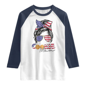 Scout Girl Mom Raglan Shirt American Proud Cookie Mom Troop Leader Family Matching TS02 White Navy Print Your Wear