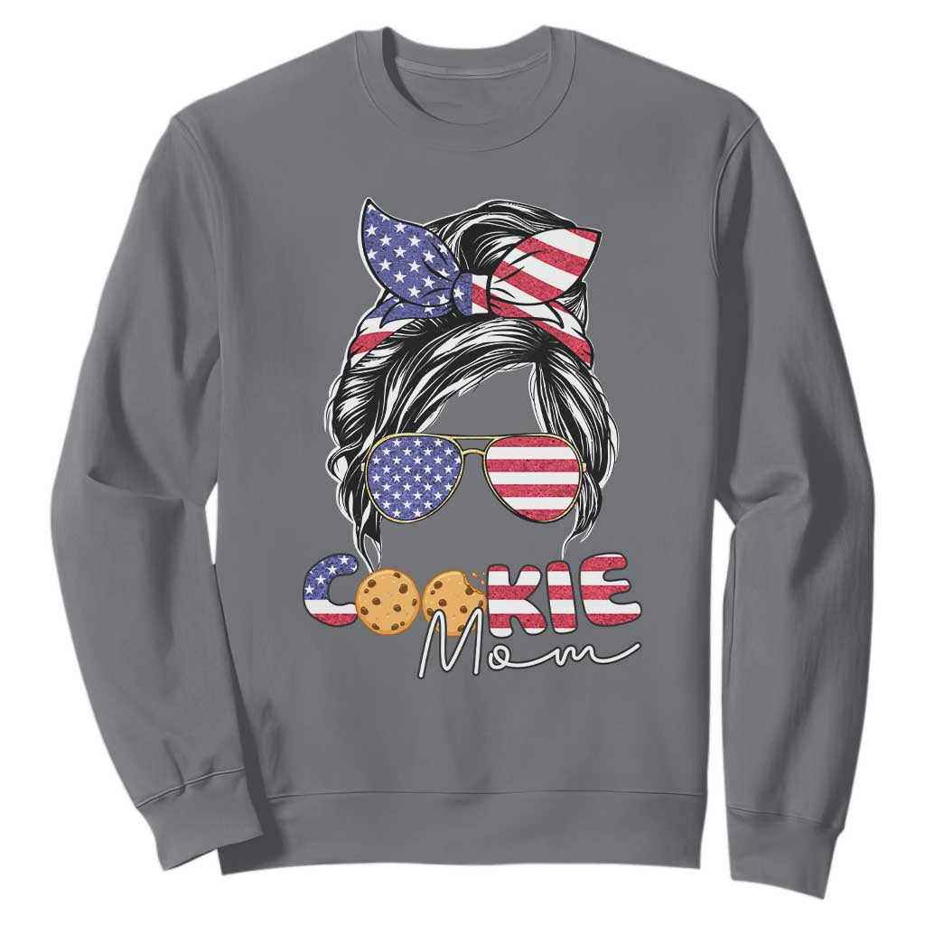 Scout Girl Mom Sweatshirt American Proud Cookie Mom Troop Leader Family Matching TS02 Charcoal Print Your Wear