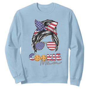 Scout Girl Mom Sweatshirt American Proud Cookie Mom Troop Leader Family Matching TS02 Light Blue Print Your Wear