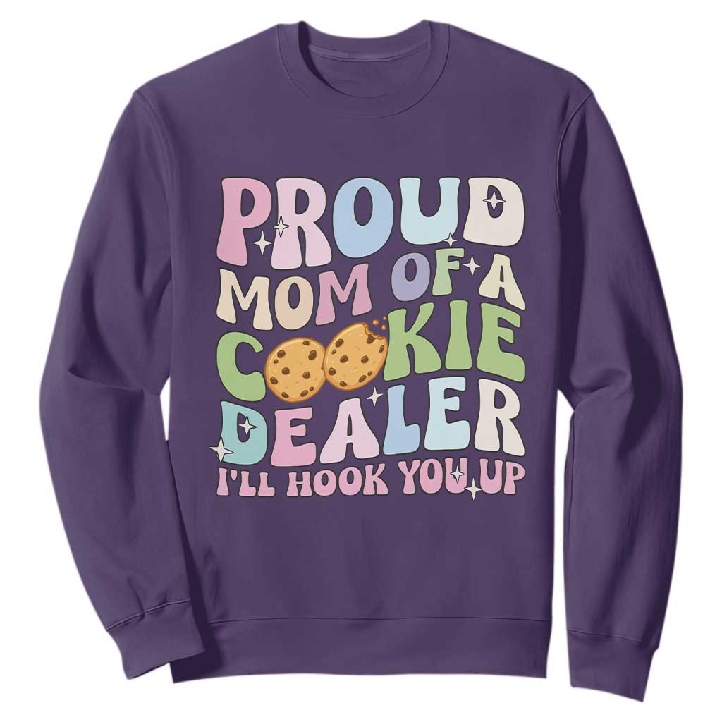 Scout Girl Mom Sweatshirt Proud Mom Of A Cookie Dealer Troop Leader Family Matching TS02 Purple Print Your Wear