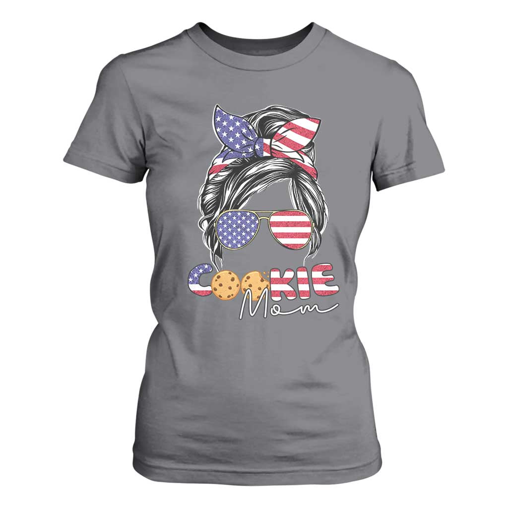 Scout Girl Mom T Shirt For Women American Proud Cookie Mom Troop Leader Family Matching TS02 Charcoal Print Your Wear