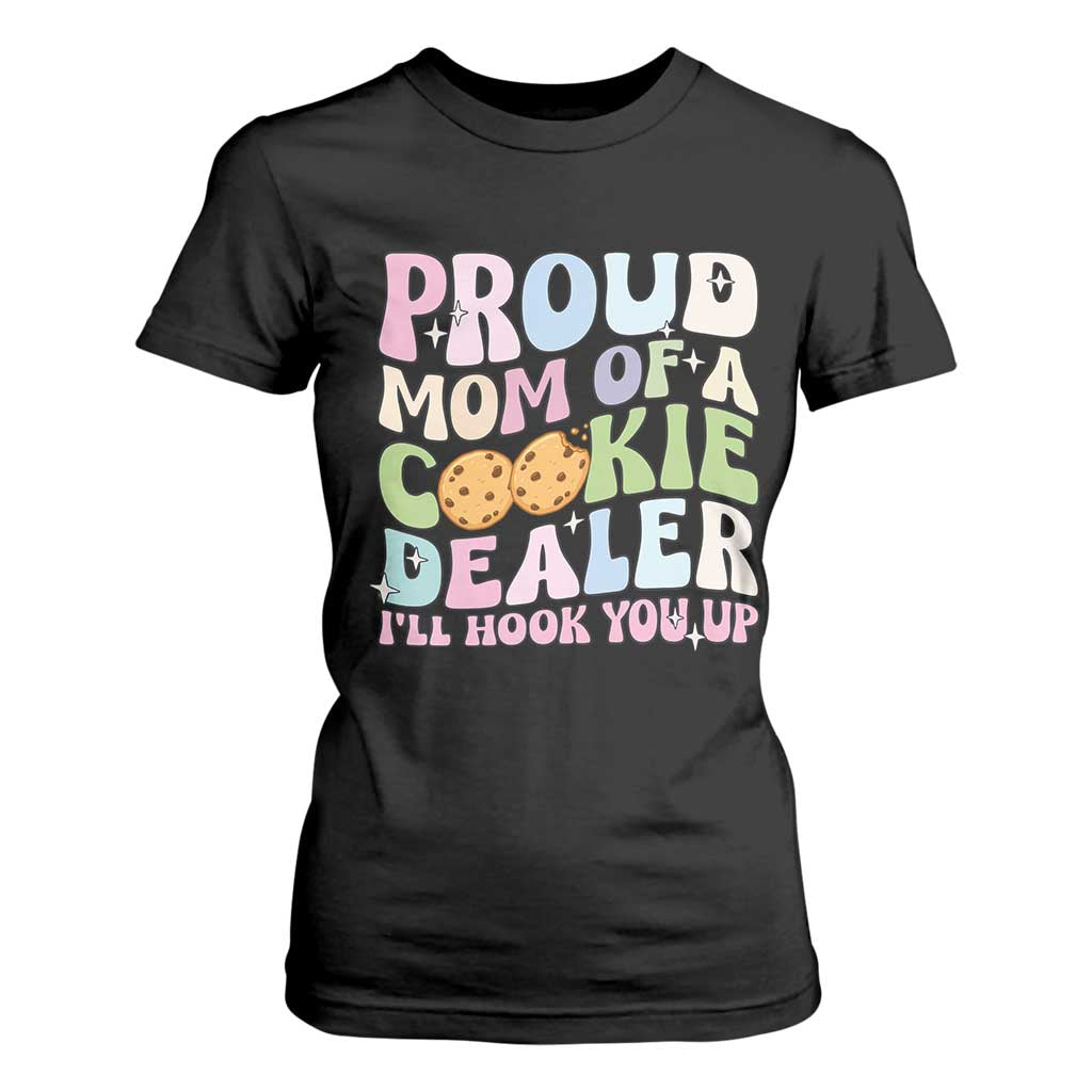 Scout Girl Mom T Shirt For Women Proud Mom Of A Cookie Dealer Troop Leader Family Matching TS02 Black Print Your Wear