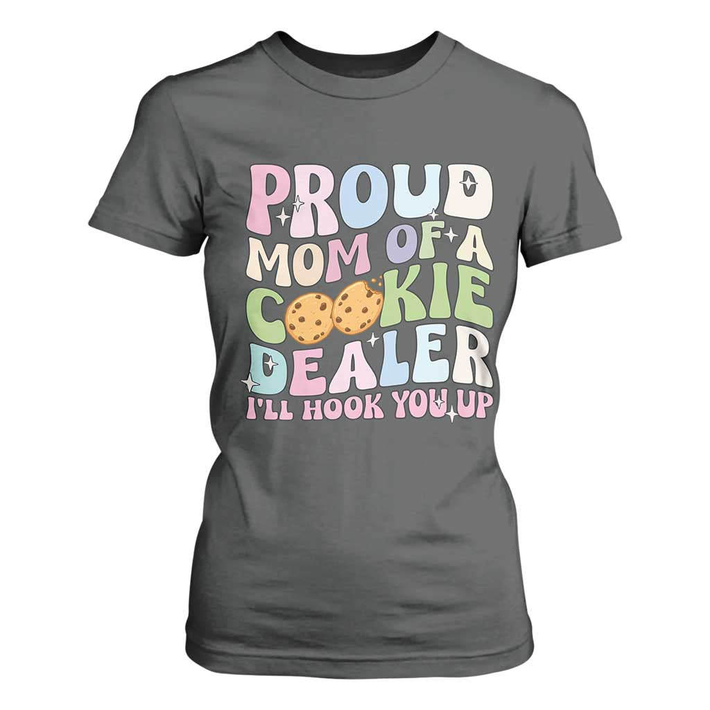 Scout Girl Mom T Shirt For Women Proud Mom Of A Cookie Dealer Troop Leader Family Matching TS02 Dark Heather Print Your Wear