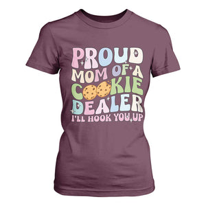 Scout Girl Mom T Shirt For Women Proud Mom Of A Cookie Dealer Troop Leader Family Matching TS02 Maroon Print Your Wear