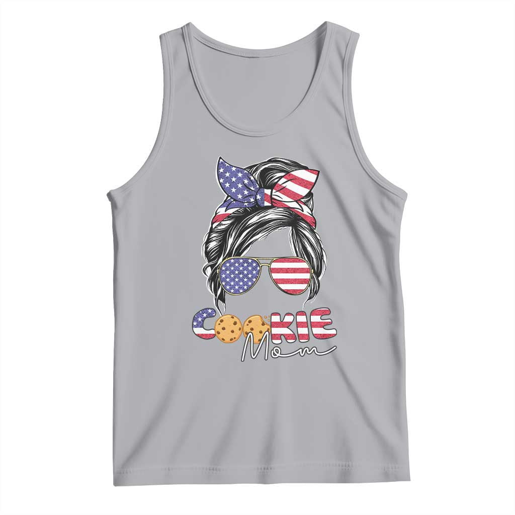 Scout Girl Mom Tank Top American Proud Cookie Mom Troop Leader Family Matching TS02 Athletic Heather Print Your Wear