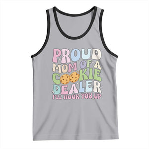 Scout Girl Mom Tank Top Proud Mom Of A Cookie Dealer Troop Leader Family Matching TS02 Athletic Heather Black Print Your Wear