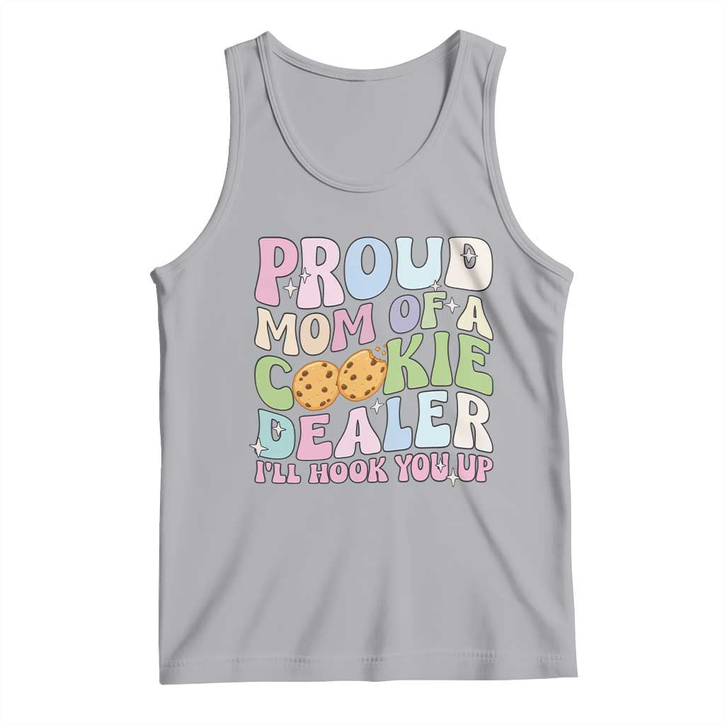 Scout Girl Mom Tank Top Proud Mom Of A Cookie Dealer Troop Leader Family Matching TS02 Athletic Heather Print Your Wear