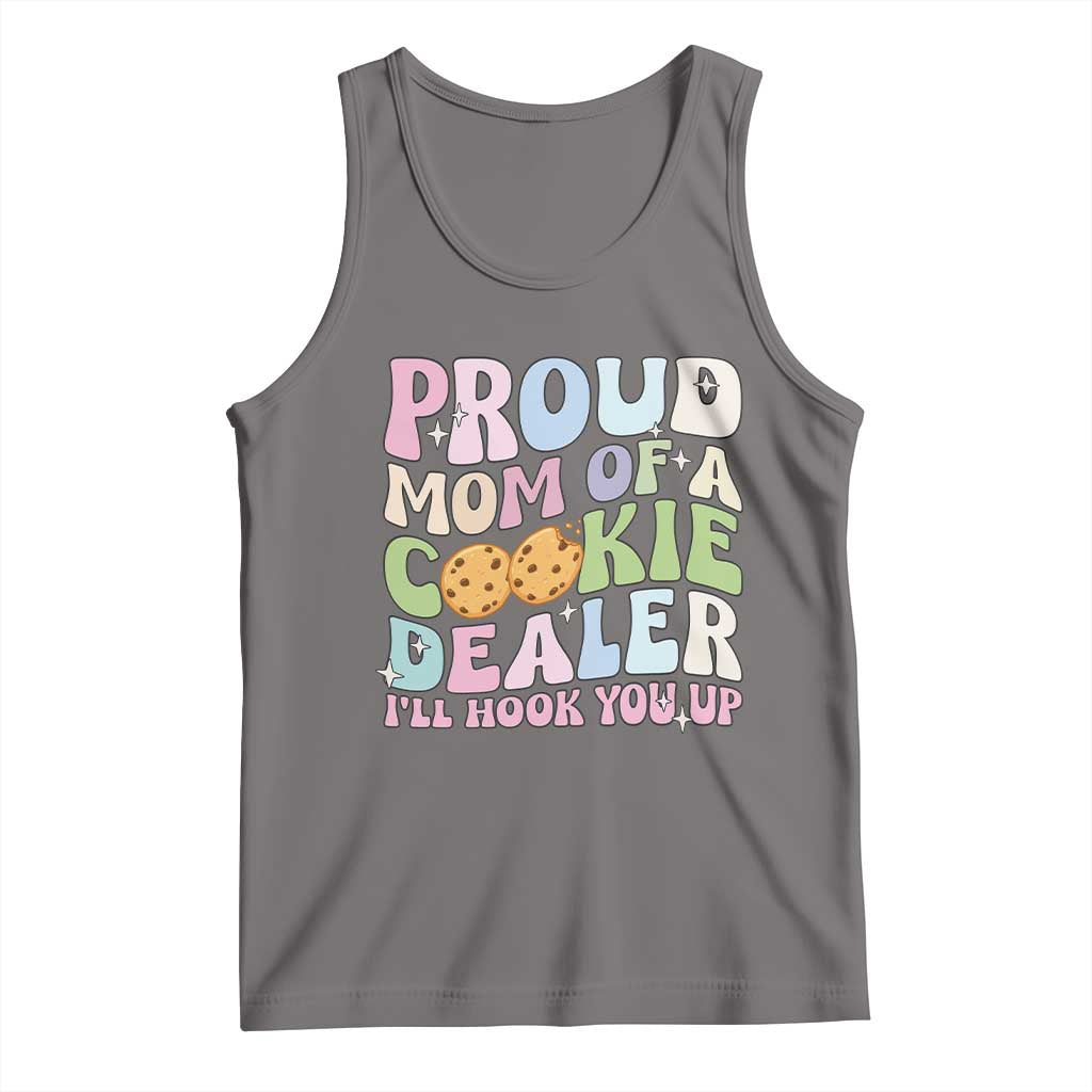 Scout Girl Mom Tank Top Proud Mom Of A Cookie Dealer Troop Leader Family Matching TS02 Deep Heather Print Your Wear