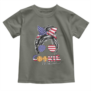 Scout Girl Mom Toddler T Shirt American Proud Cookie Mom Troop Leader Family Matching TS02 Military Green Print Your Wear