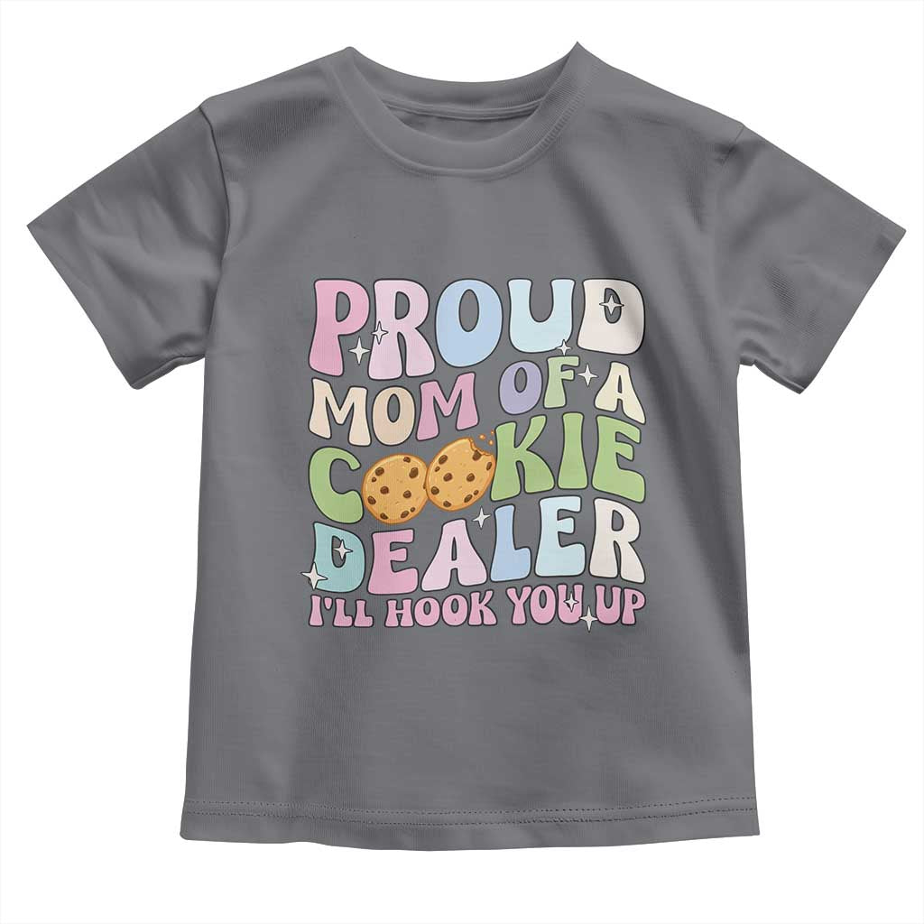 Scout Girl Mom Toddler T Shirt Proud Mom Of A Cookie Dealer Troop Leader Family Matching TS02 Charcoal Print Your Wear