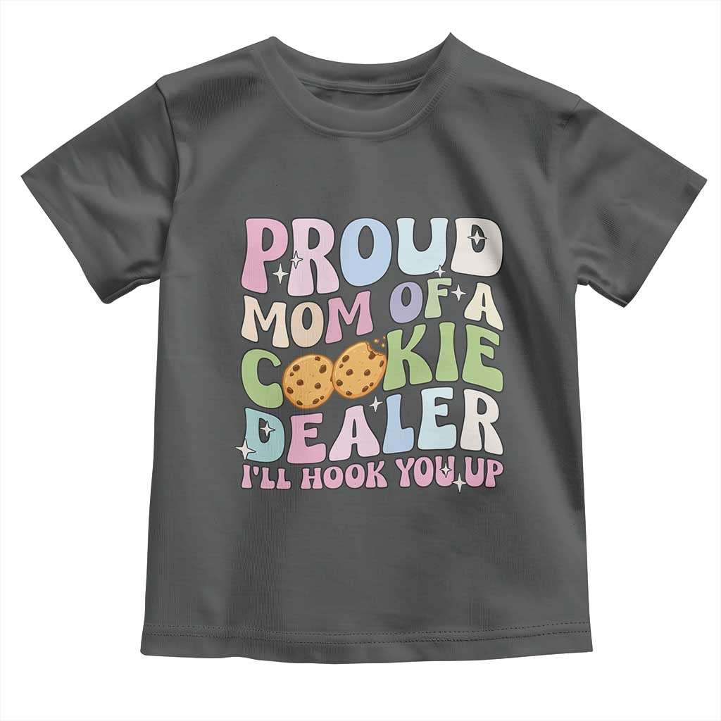 Scout Girl Mom Toddler T Shirt Proud Mom Of A Cookie Dealer Troop Leader Family Matching TS02 Dark Heather Print Your Wear