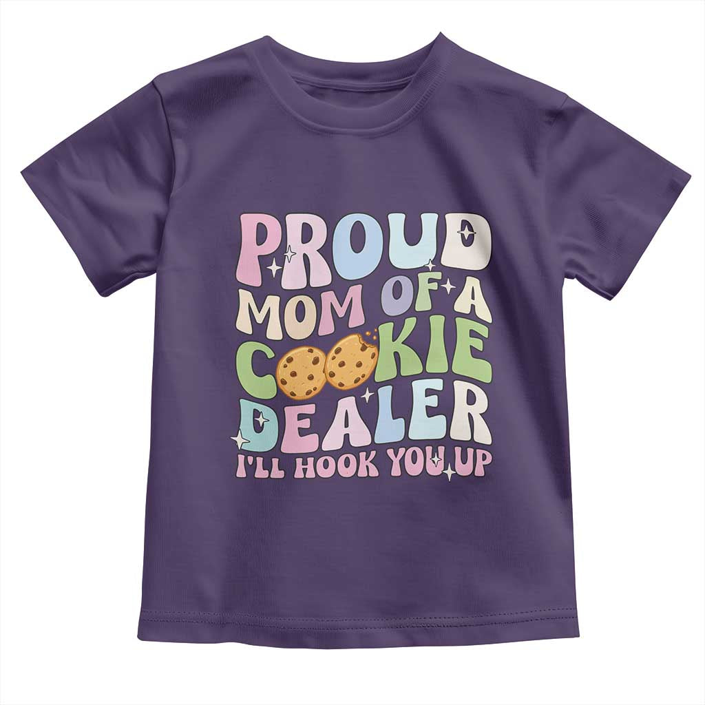 Scout Girl Mom Toddler T Shirt Proud Mom Of A Cookie Dealer Troop Leader Family Matching TS02 Purple Print Your Wear